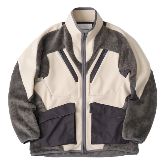 WHITE MOUNTAINEERING FLEECE BLOUSON-GREY