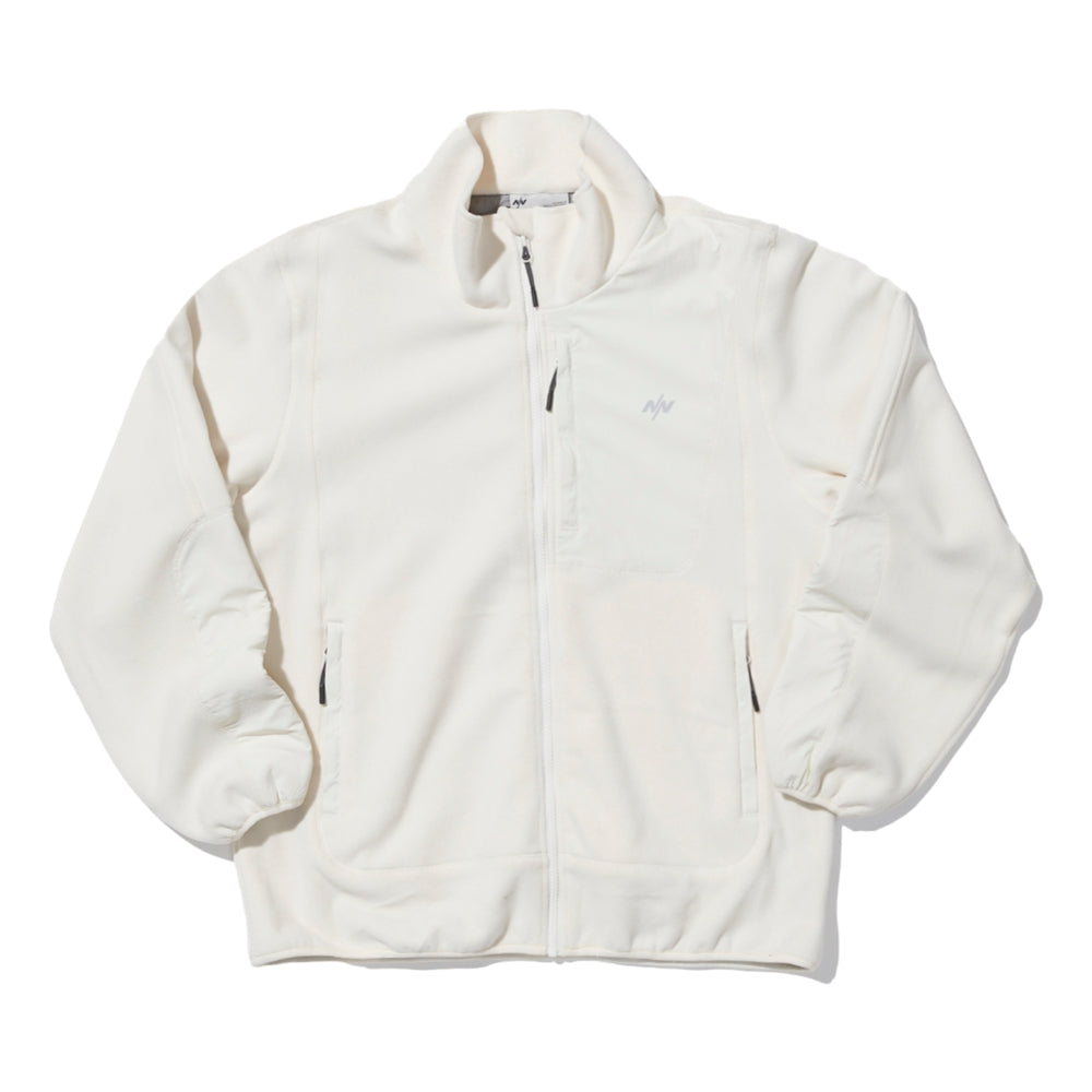 NINE POINT NINE FLEECE JACKET-BEIGE