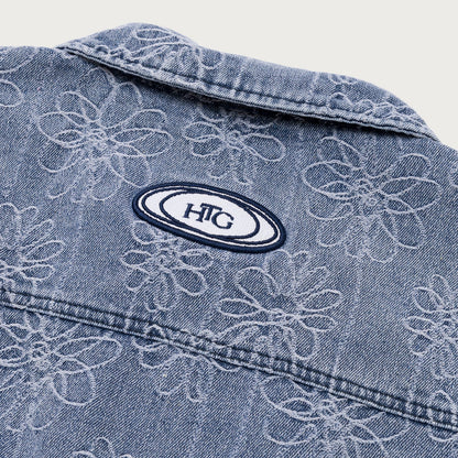 HONOR THE GIFT FLOWER JACQUARD JACKET-LIGHT INDIGO