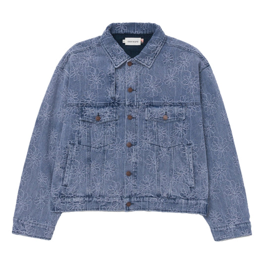 HONOR THE GIFT FLOWER JACQUARD JACKET-LIGHT INDIGO