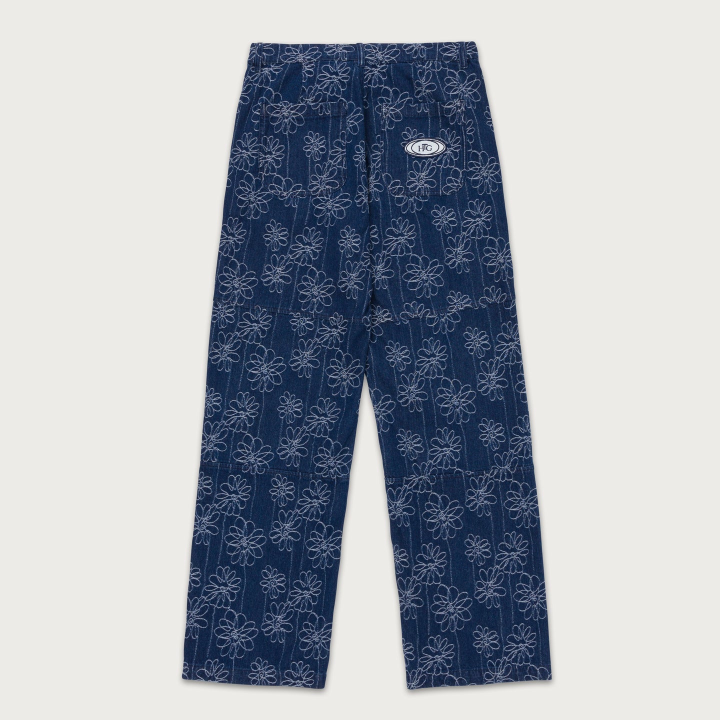 HONOR THE GIFT FLOWER JACQUARD PANT-INDIGO