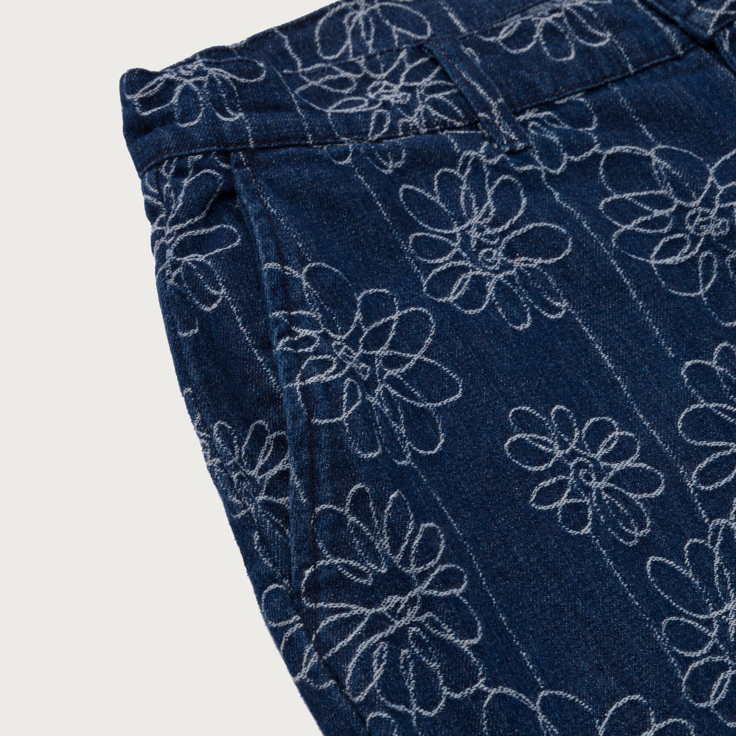 HONOR THE GIFT FLOWER JACQUARD PANT-INDIGO