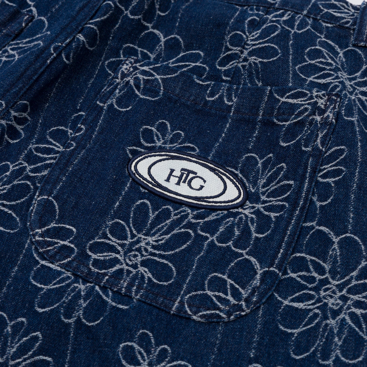 HONOR THE GIFT FLOWER JACQUARD PANT-INDIGO