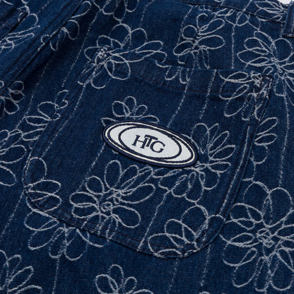 HONOR THE GIFT FLOWER JACQUARD PANT-INDIGO