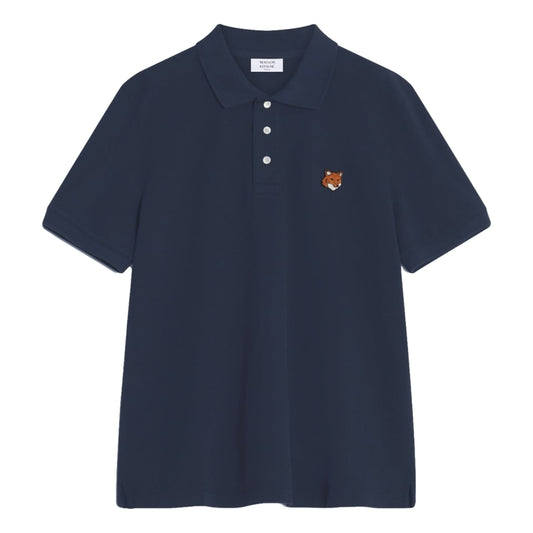 MAISON KITSUNE FOX HEAD REGULAR POLO-CLASSIC NAVY