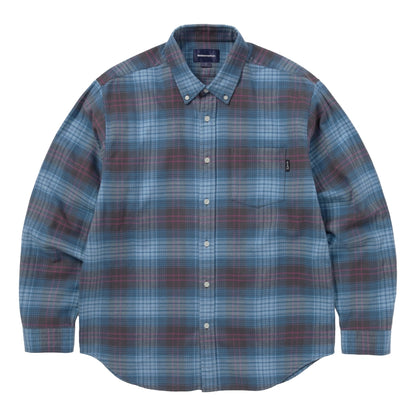THIS IS NEVER THAT FLANNEL CHECK SHIRT-BLUE