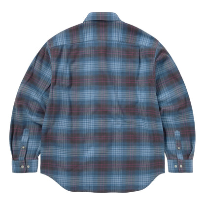 THIS IS NEVER THAT FLANNEL CHECK SHIRT-BLUE