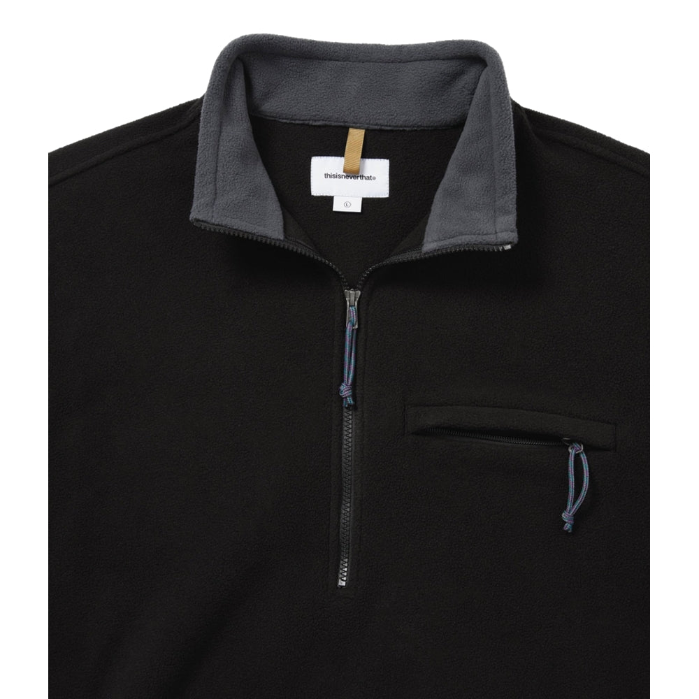 THIS IS NEVER THAT FLEECE PULLOVER-BLACK