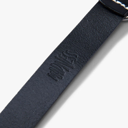 MADNESS GENUINE COWHIDE LEATHER BELT-BLACK