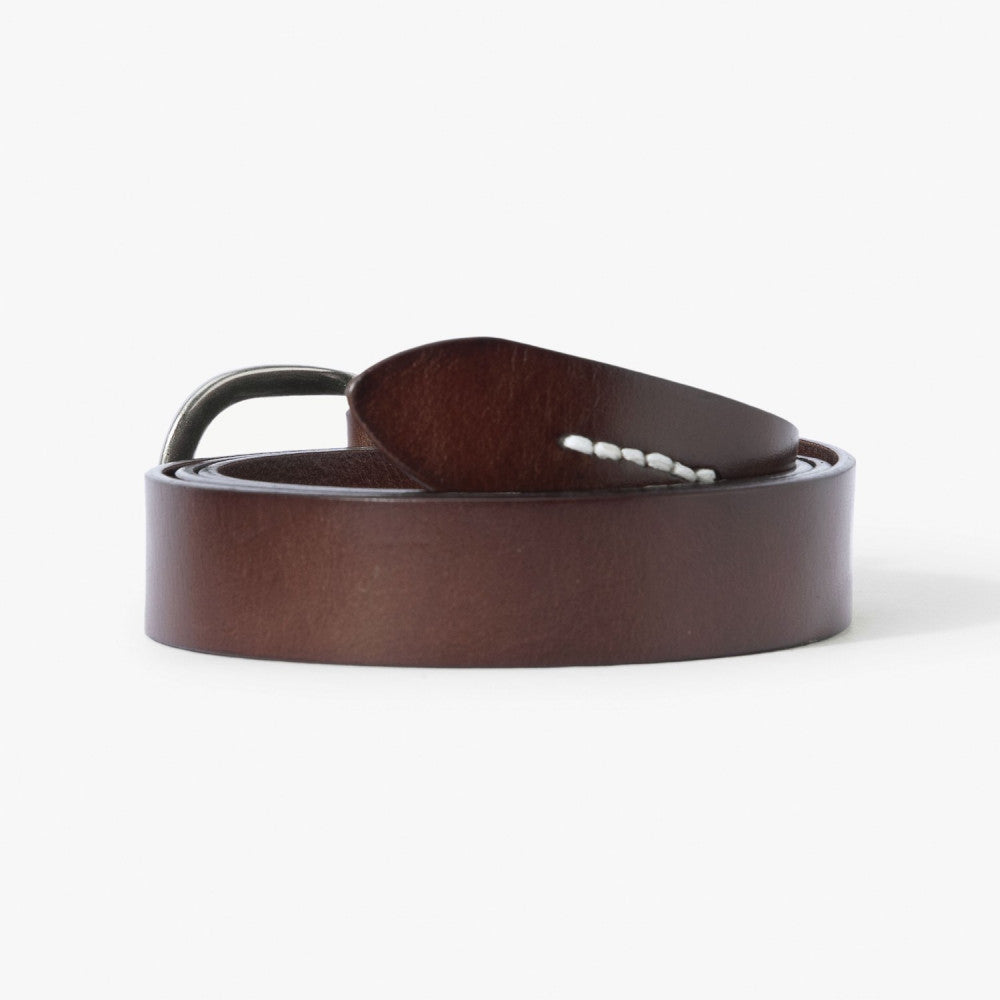 MADNESS GENUINE COWHIDE LEATHER BELT-BROWN