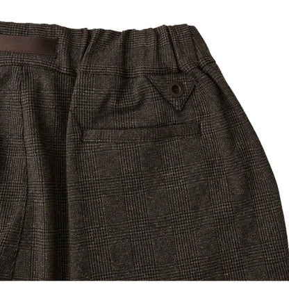 WHITE MOUNTAINEERING GLENCHECK SAROUEL PANTS-BROWN