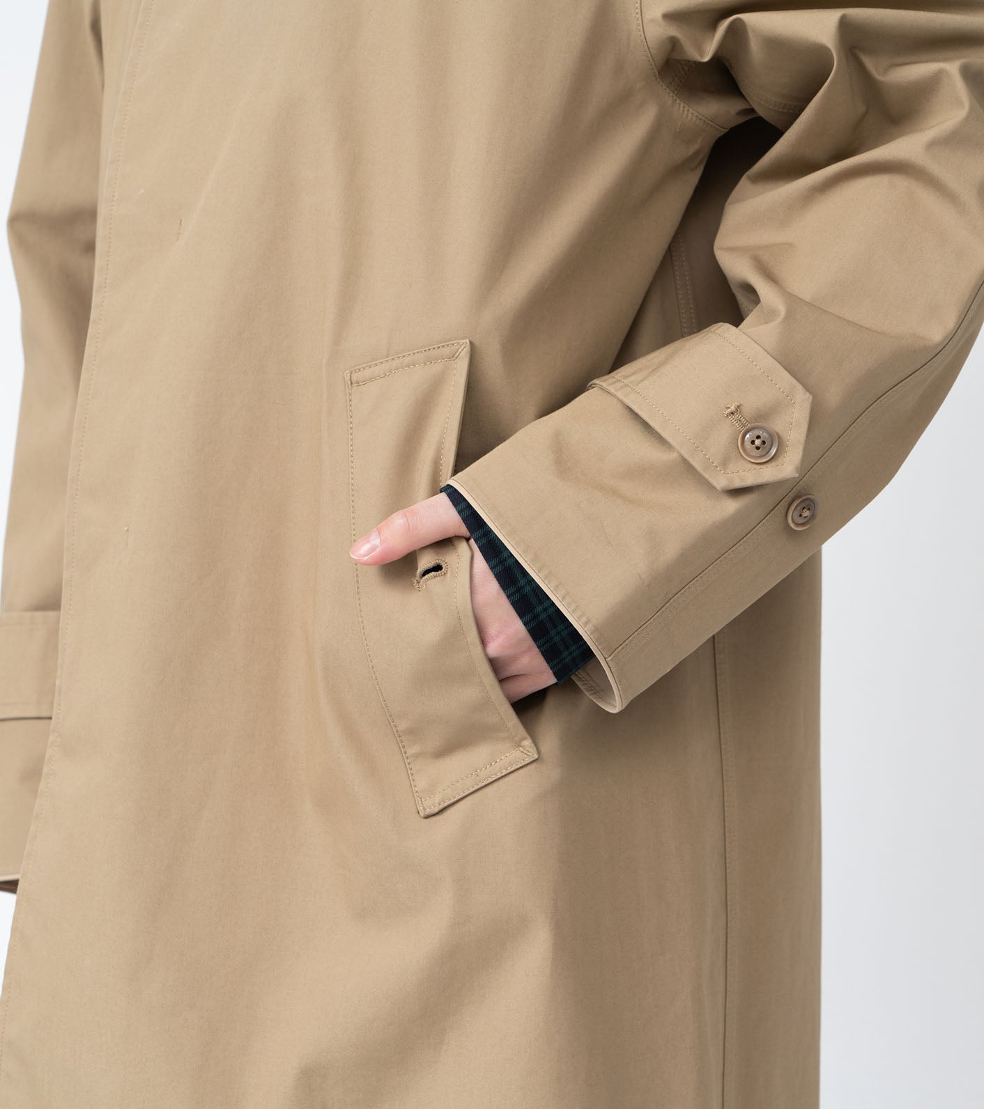 Nanamica GORE-TEX SOUTIEN COLLAR COAT-BEIGE