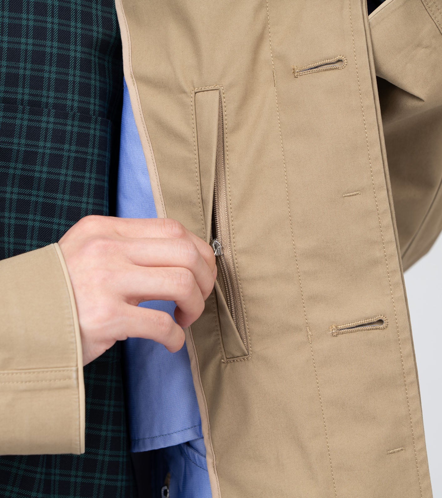 Nanamica GORE-TEX SOUTIEN COLLAR COAT-BEIGE