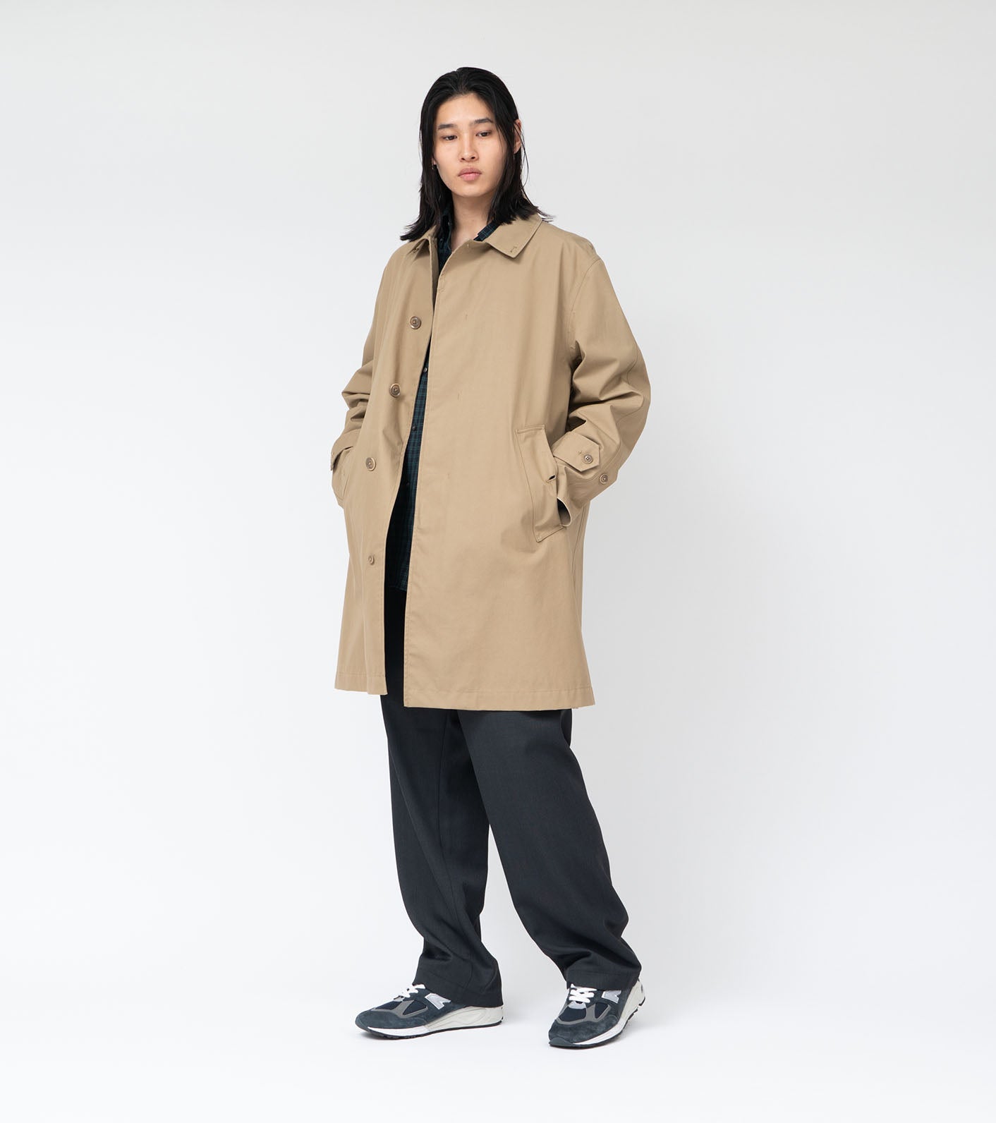 Nanamica GORE-TEX SOUTIEN COLLAR COAT-BEIGE