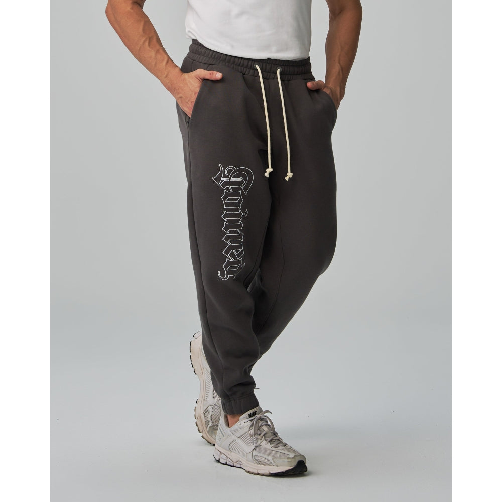 JOINED® GOTHIC OUTLINE EMBROIDERY OVERSIZED SWEATPANTS