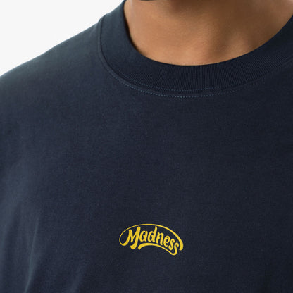 MADNESS GROOVY LOGO T-SHIRT-NAVY