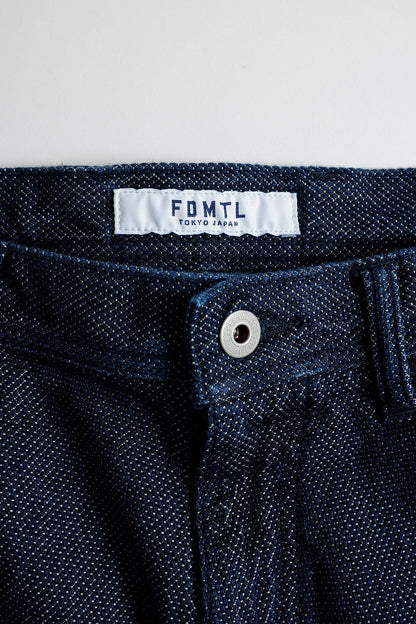 FUNDAMENTAL HAKAMA CARGO PANTS RINSE-INDIGO