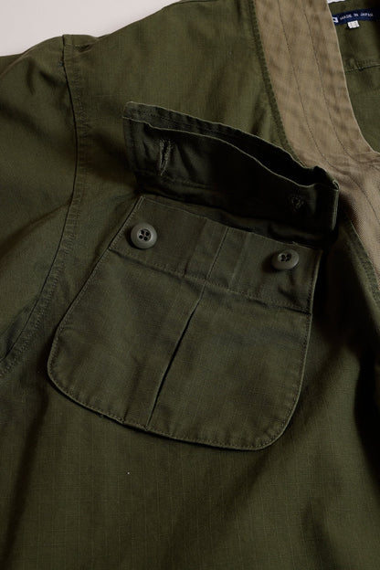 FUNDAMENTAL HAORI JUNGLE JACKET RINSE-KHAKI