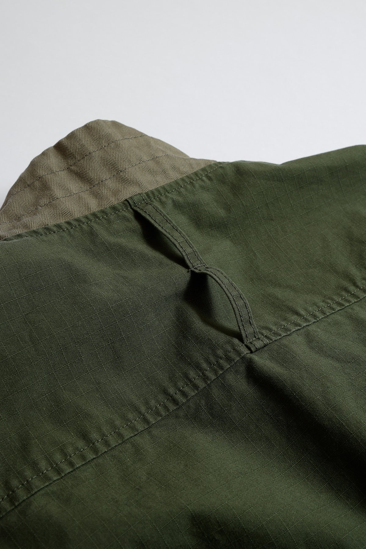 FUNDAMENTAL HAORI JUNGLE JACKET RINSE-KHAKI