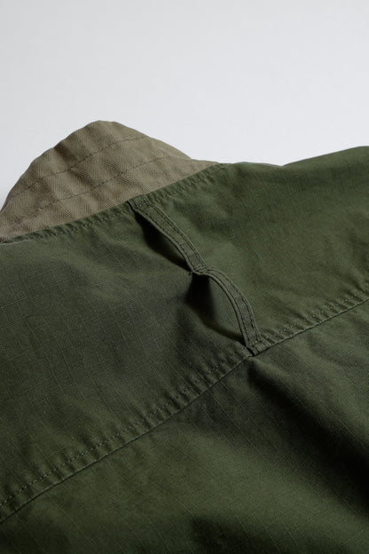 FUNDAMENTAL HAORI JUNGLE JACKET RINSE-KHAKI
