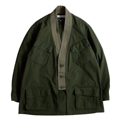 FUNDAMENTAL HAORI JUNGLE JACKET RINSE-KHAKI