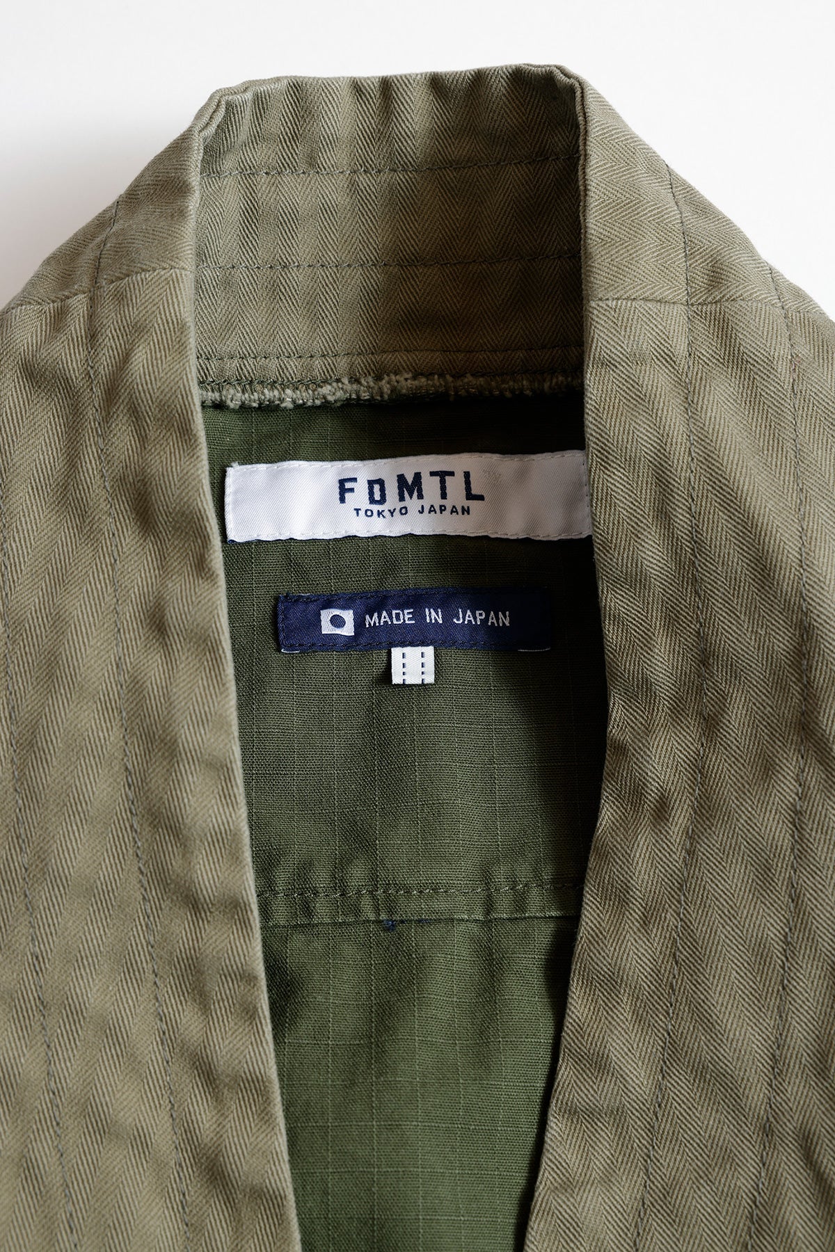 FUNDAMENTAL HAORI JUNGLE JACKET RINSE-KHAKI