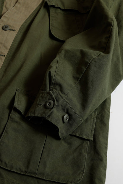 FUNDAMENTAL HAORI JUNGLE JACKET RINSE-KHAKI