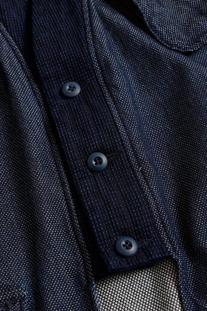 FUNDAMENTAL HAORI JUNGLE JACKET RINSE-INDIGO