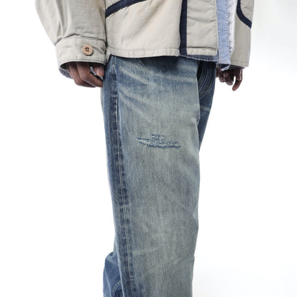 MADNESS HARD AGING DENIM . M2 RELAXED-INDIGO