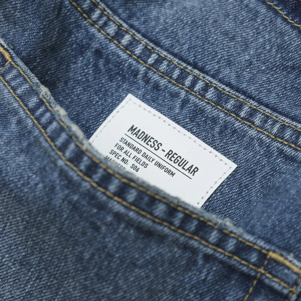 MADNESS HARD AGING DENIM . M2 RELAXED-INDIGO