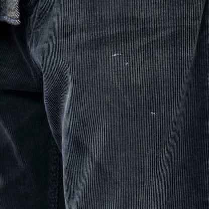 MADNESS HEAVY SELVAGE 10W-CORD WIDE PANTS (MADE IN JAPAN)-BLACK