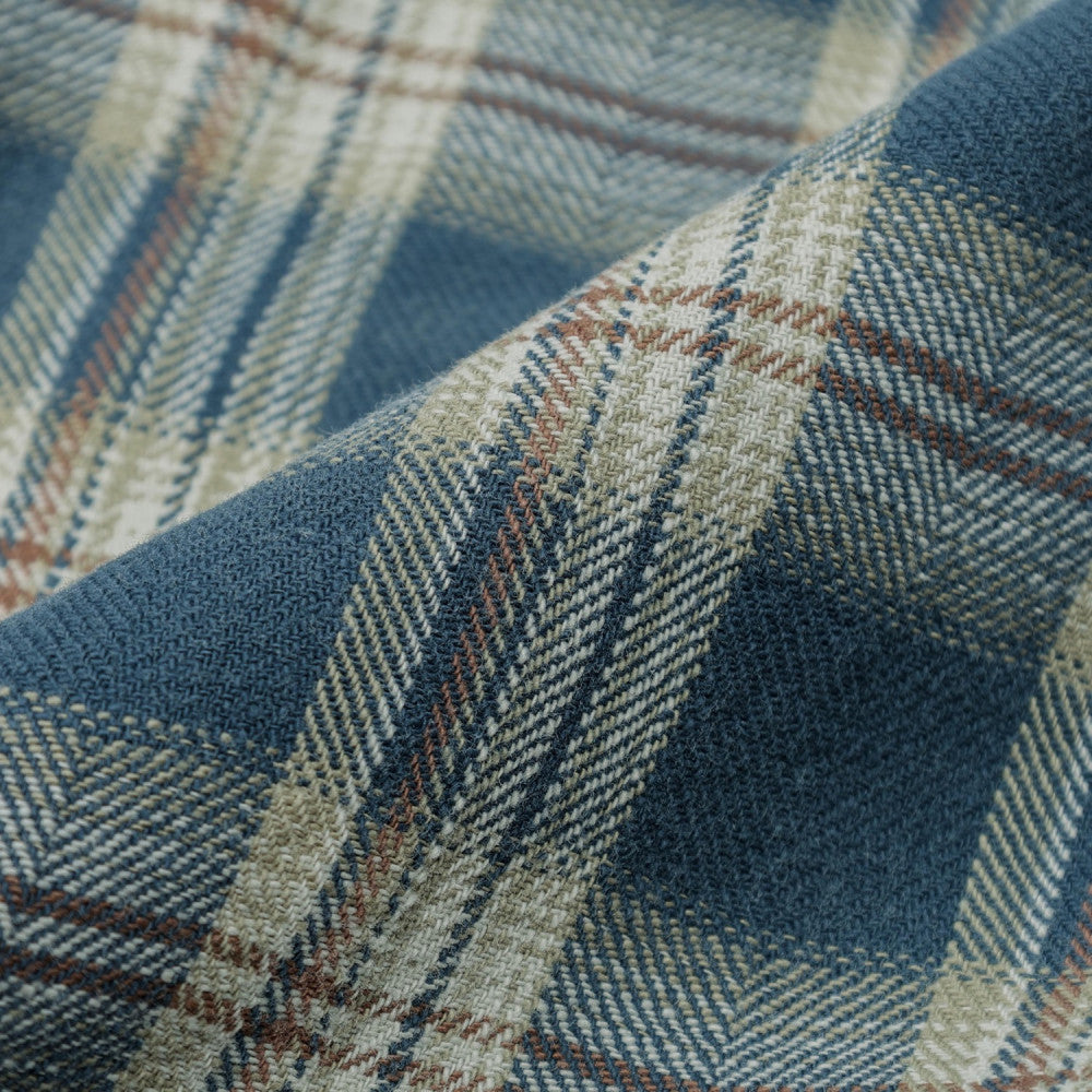 MADNESS HERRINGBONE FLUFFY WORKSHIRT (MADE IN JAPAN)-BLUE