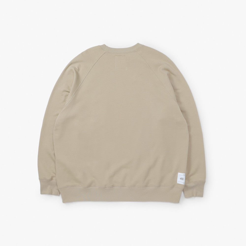 MADNESS HIGH COUNT RAGLAN LABEL SWEATSHIRT-BEIGE