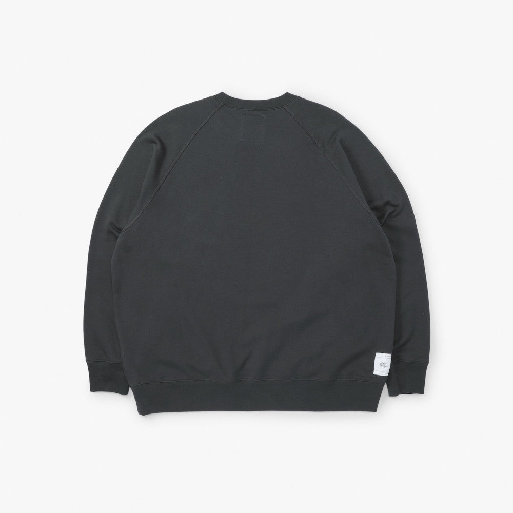 MADNESS HIGH COUNT RAGLAN LABEL SWEATSHIRT-CHARCOAL