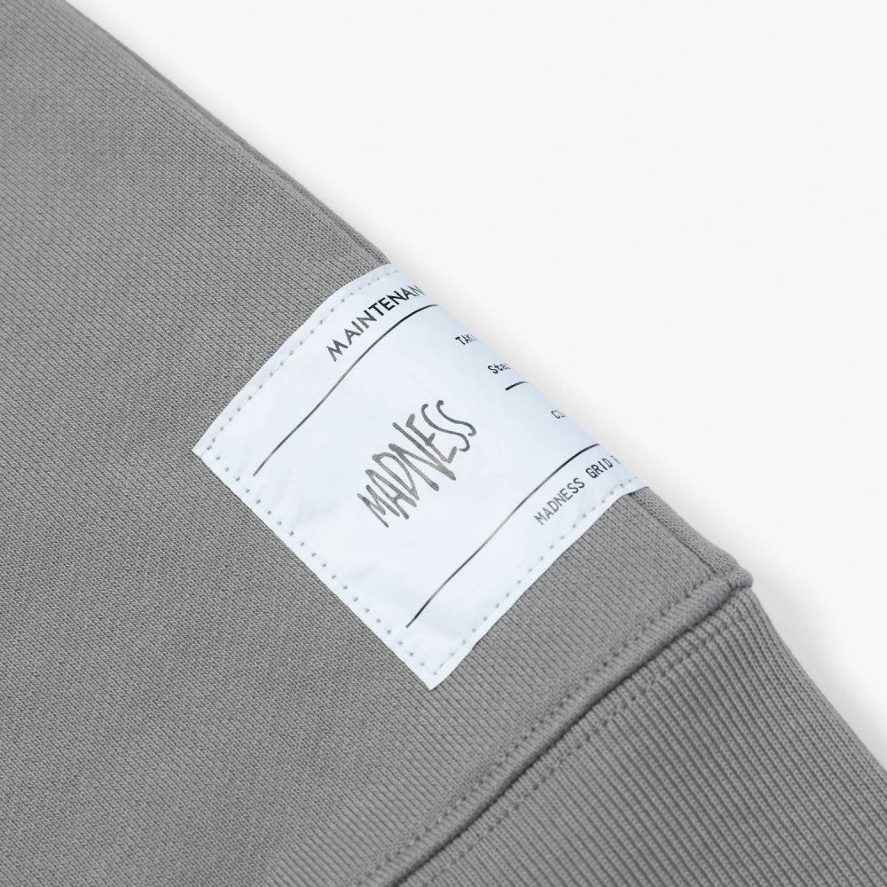 MADNESS HIGH COUNT RAGLAN LABEL SWEATSHIRT-LIGHT GREY