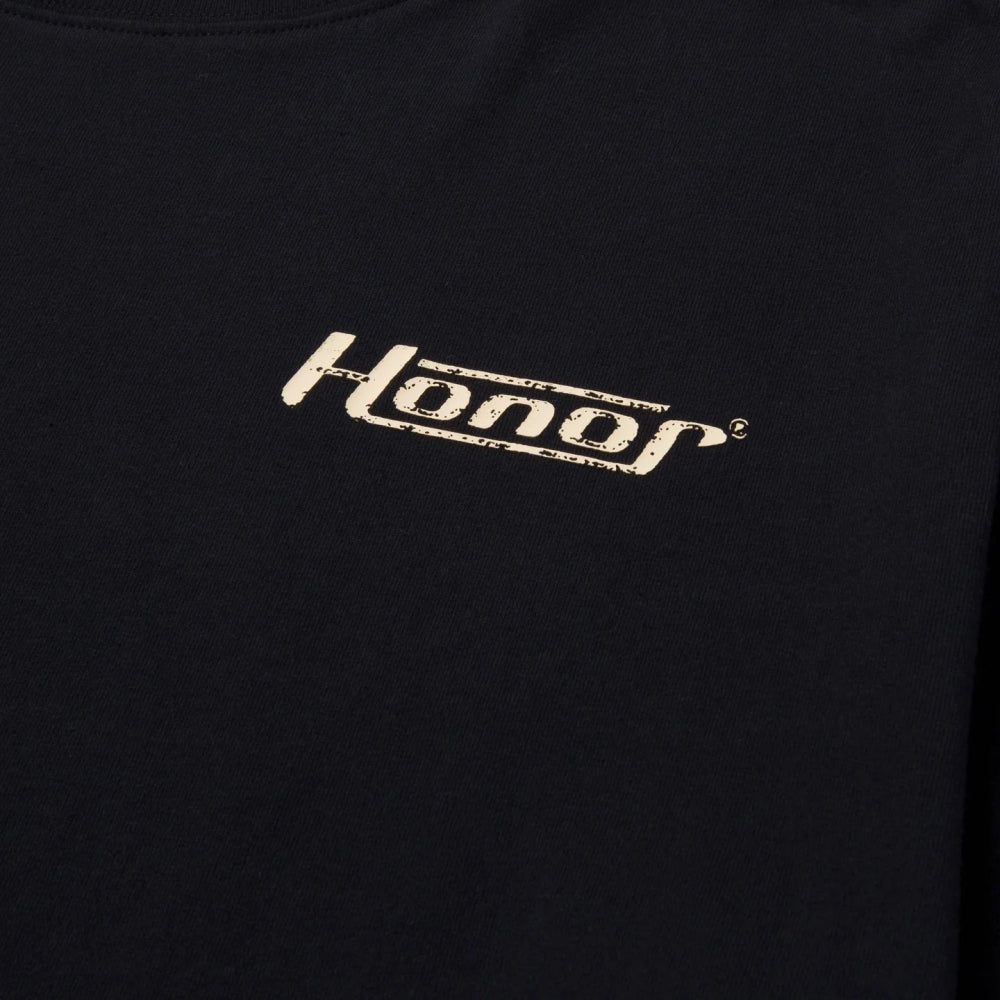 HONOR THE GIFT HONOR GLOBE LOGO TEE-BLACK