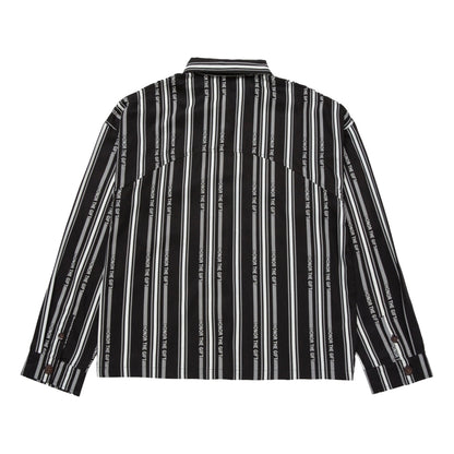 HONOR STRIPE BUTTON UP