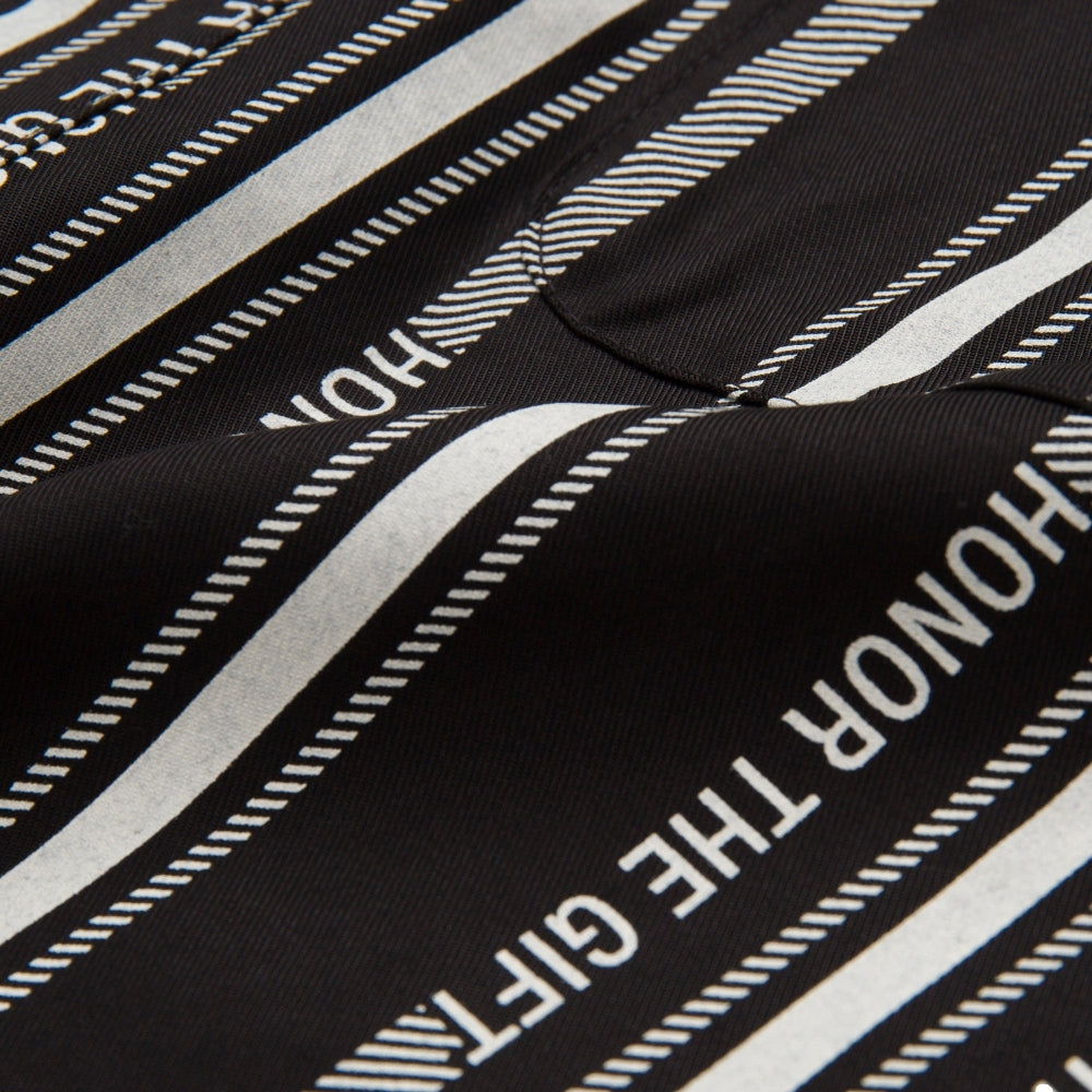 HONOR STRIPE BUTTON UP