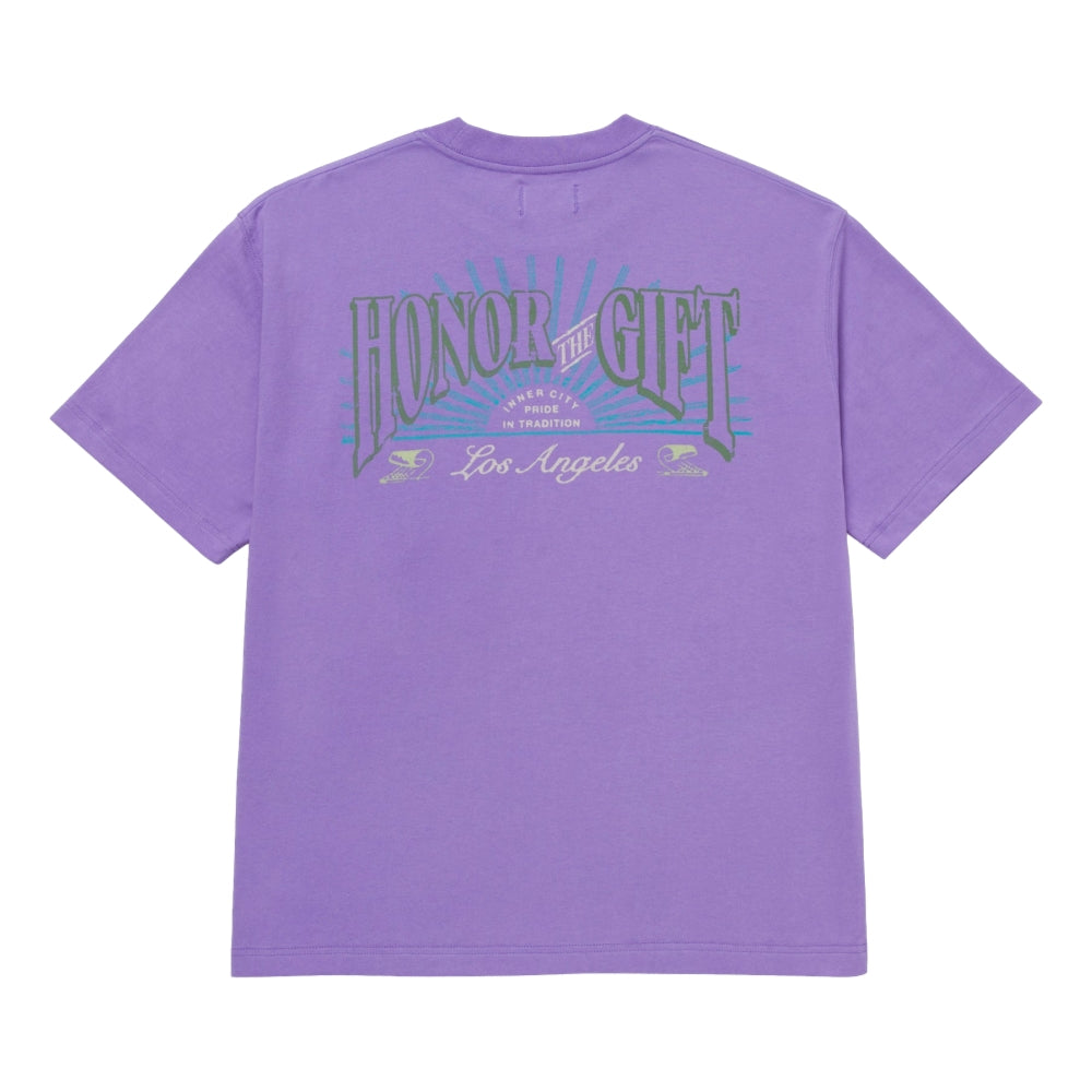 HONOR THE GIFT HTG® CIGAR LABEL SS TEE-PURPLE