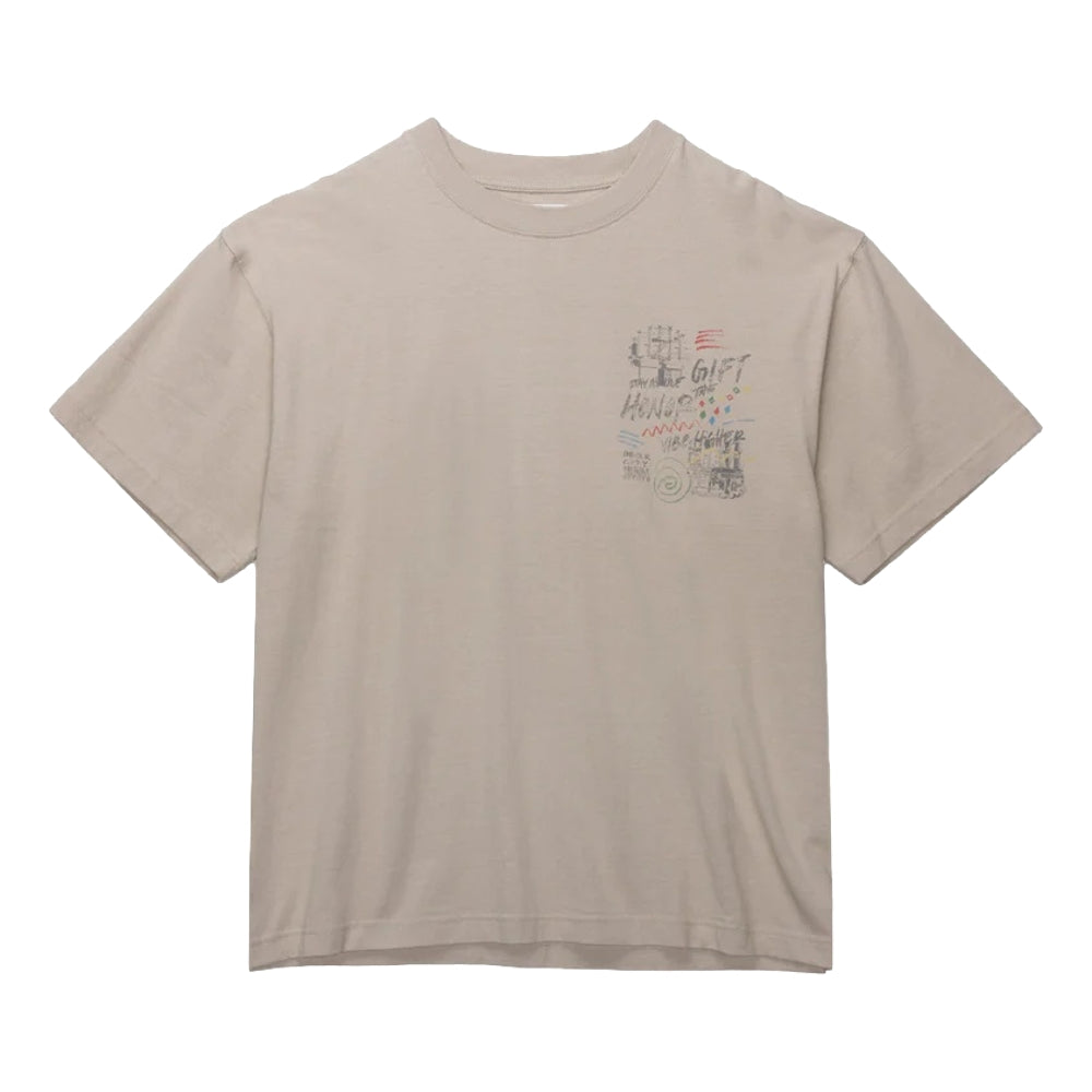 HONOR THE GIFT HTG VIBE HIGHER SS TEE-TAN