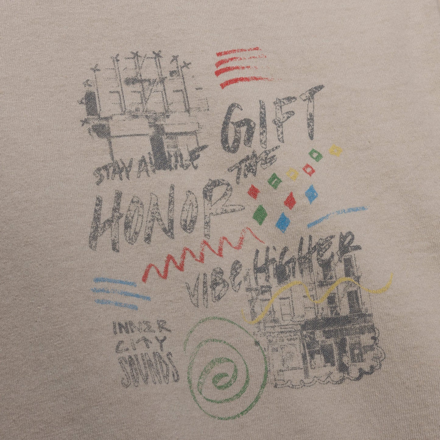 HONOR THE GIFT HTG VIBE HIGHER SS TEE-TAN