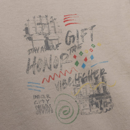 HONOR THE GIFT HTG VIBE HIGHER SS TEE-TAN