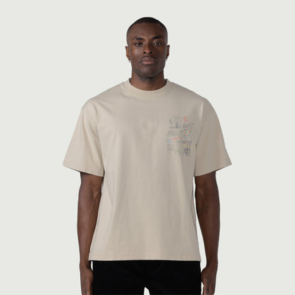 HONOR THE GIFT HTG VIBE HIGHER SS TEE-TAN