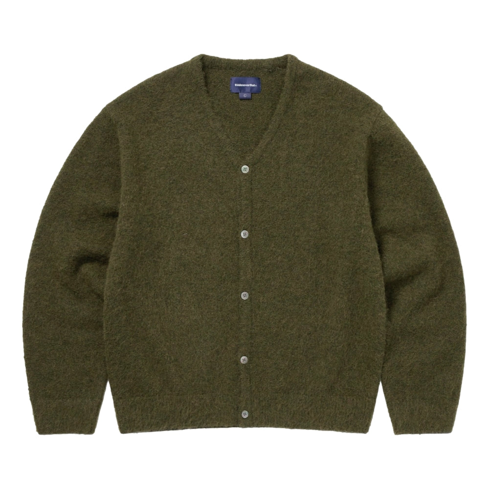 THIS IS NEVER THAT HAIRY KNIT CARDIGAN-OLIVE GREEN