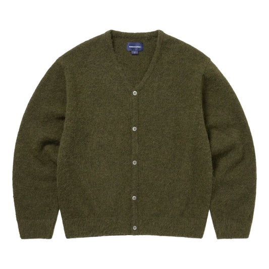 THIS IS NEVER THAT HAIRY KNIT CARDIGAN-OLIVE GREEN