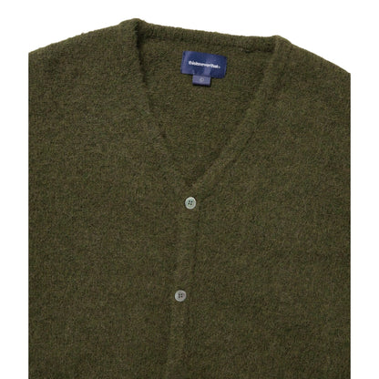 THIS IS NEVER THAT HAIRY KNIT CARDIGAN-OLIVE GREEN