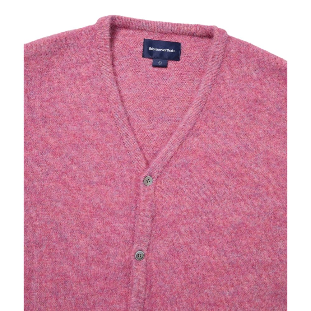 THIS IS NEVER THAT HAIRY KNIT CARDIGAN-PINK