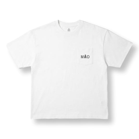 OPEN DIALOGUE X MADNESS PRINT TEE-WHITE