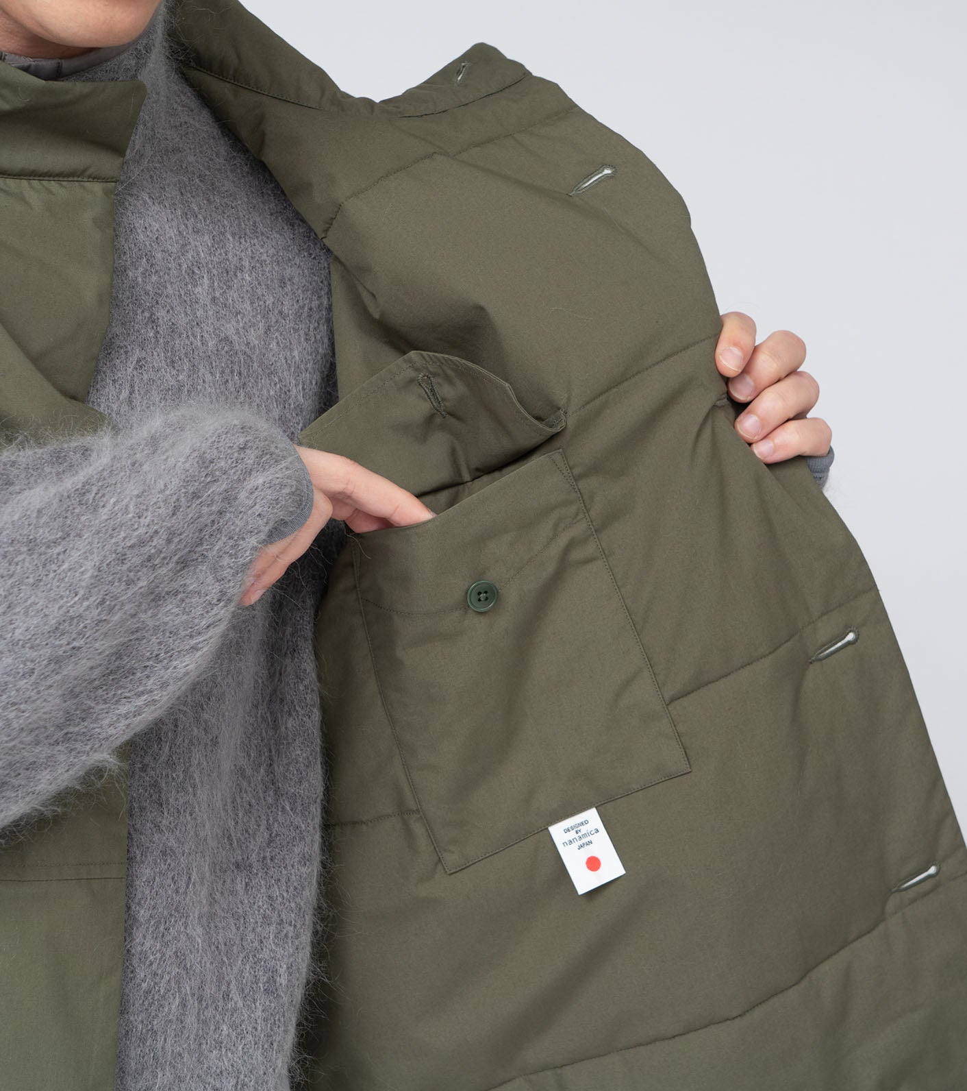 Nanamica INSULATION VEST-OLIVE