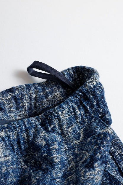 FUNDAMENTAL JACQUARD BORO SHORT PANTS-INDIGO